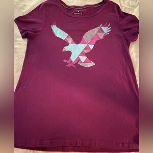 American Eagle Outfitters Maroon Tee